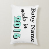 Gepersonaliseerde Baby gemaakt in 2016 Accent Kussen (Achterkant (Verticaal))