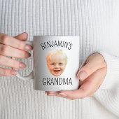 Gepersonaliseerde Baby Gezicht Afbeelding Oma Verj Mok