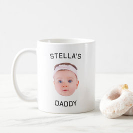 Gepersonaliseerde Baby Gezicht Foto Vader Gift Koffiemok