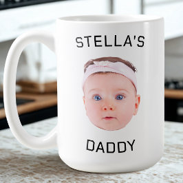 Gepersonaliseerde Baby Gezicht Foto Vader Gift Koffiemok