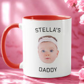 Gepersonaliseerde Baby Gezicht Foto Vader Gift Mok