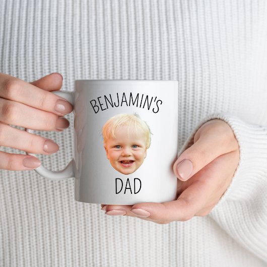 Gepersonaliseerde Baby Gezicht Papa Mam Opa Oma Mok