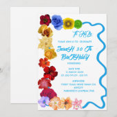 Gepersonaliseerde Baby Gift Nieuwgeboren Alle bloe Kaart (Voorkant / Achterkant)