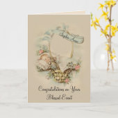 Gepersonaliseerde Baby Girl Boy Gefeliciteerd Kaar Kaart (Gele Bloem)