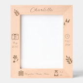 Gepersonaliseerde Baby Girl Memory Lijst | DP7 Gegraveerde Lijstjes (Voorkant)