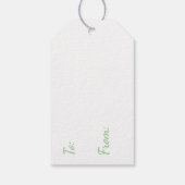 Gepersonaliseerde Baby Herten in Bloemen Meisjes V Cadeaulabel (Achterkant)