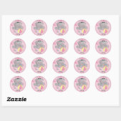 Gepersonaliseerde Baby Hippo Sticker (Vel)