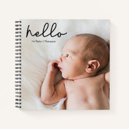 Gepersonaliseerde Baby Journal met foto en naam Notitieboek