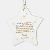 Gepersonaliseerde Baby Keepsake Star Ornament (Links)