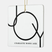 Gepersonaliseerde Baby kerstfoto Keramisch Ornament (Links)