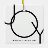 Gepersonaliseerde Baby kerstfoto Keramisch Ornament (Voorkant)