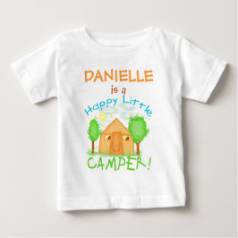 Gepersonaliseerde Baby / Kinder zomercamping T-shi