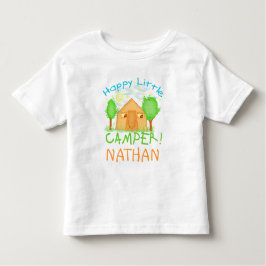 Gepersonaliseerde Baby/Kinder zomerkampeerplaats T Kinder Shirts