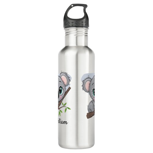 Gepersonaliseerde Baby Koala Waterfles (Voorkant)