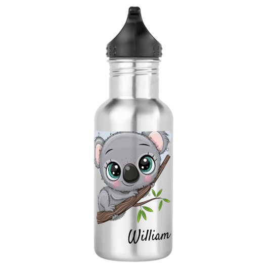 Gepersonaliseerde Baby Koala Waterfles (Rechts)