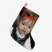 Gepersonaliseerde Baby-kous Kleine Kerstsok (Voorkant (Hangend))