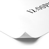 Gepersonaliseerde Baby letter O met grens - Poster (Hoek)