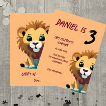 Gepersonaliseerde Baby Lion Party