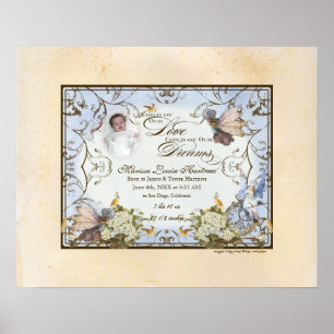 Gepersonaliseerde Baby Meisje - betoverde Faerie P Poster