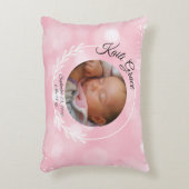 Gepersonaliseerde baby meisje kussen (Voorkant(Verticaal))