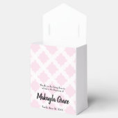 Gepersonaliseerde Baby Meisje Roze Doop dank u Bedankdoosjes (Geopend)