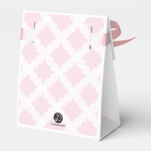 Gepersonaliseerde Baby Meisje Roze Doop dank u Bedankdoosjes (Achterkant)