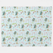 Gepersonaliseerde baby meisje schildpad | 60x80 fl fleece deken (Voorkant (Horizontaal))