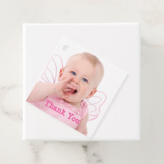 Gepersonaliseerde Baby Meisje Verjaardag Bedankt Bedankjes Labels (In situ)