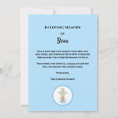 Gepersonaliseerde Baby Memorial Service Uitnodigin Aankondiging (Achterkant)