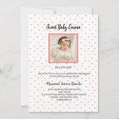 Gepersonaliseerde Baby Memorial Service Uitnodigin Aankondiging (Voorkant)