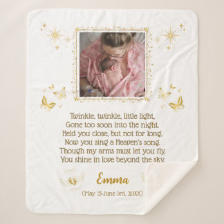 Gepersonaliseerde Baby Memorial Sherpa Blanket Deken