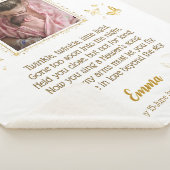 Gepersonaliseerde Baby Memorial Sherpa Blanket Deken (3/4)