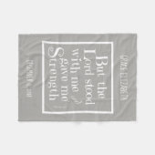 Gepersonaliseerde Baby, met Verse uit Timothy (gri Fleece Deken (Voorkant (Horizontaal))