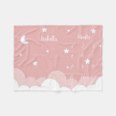 Gepersonaliseerde Baby mijlpaal Fleece Deken (Voorkant (Horizontaal))