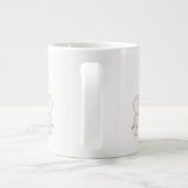 Gepersonaliseerde Baby & moeder olifant met hart - Grote Koffiekop (Achterkant)