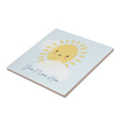 Gepersonaliseerde Baby Momento Keepsake Tegeltje (Zijkant)