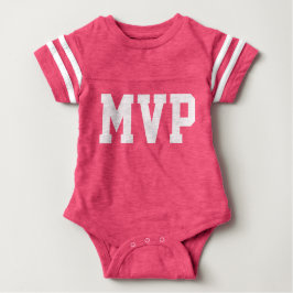 Gepersonaliseerde Baby MVP Football Jersey Bodysui
