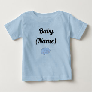Gepersonaliseerde Baby naam glimlachende cloud