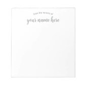 Gepersonaliseerde Baby Nursery Notitieblok (Voorkant)