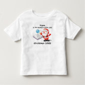 Gepersonaliseerde Baby of Peuter Kerstmis Kinder Shirts (Voorkant)