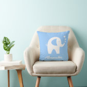 Gepersonaliseerde baby olifant gooit kussens | Bla (Stoel)