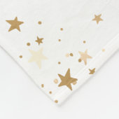 Gepersonaliseerde Baby Olifant op Maan | 30x40 fle Fleece Deken (Hoek)