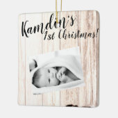 Gepersonaliseerde Baby Ornament laarzen land roest (Links)