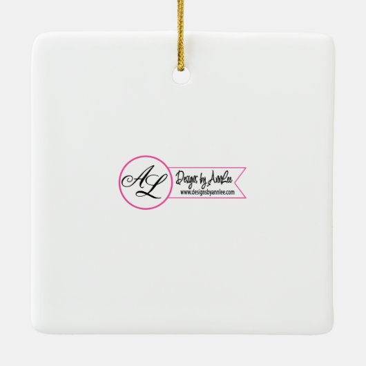 Gepersonaliseerde Baby Ornament Lavendel Hibiscus  (Achterkant)