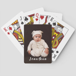 Gepersonaliseerde Baby Photo Poker kaarten