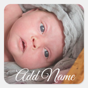 Gepersonaliseerde Baby Photo Stickers