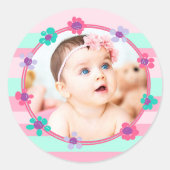Gepersonaliseerde Baby Photo Stickers (Voorkant)