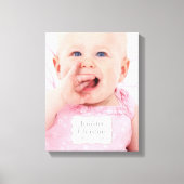 Gepersonaliseerde baby-schilderkunst canvas afdruk (Voorkant)