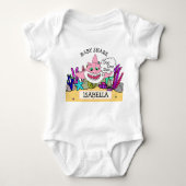 Gepersonaliseerde Baby Shark Baby's Romper (Voorkant)