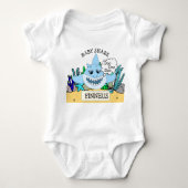Gepersonaliseerde Baby Shark Baby's Romper (Voorkant)